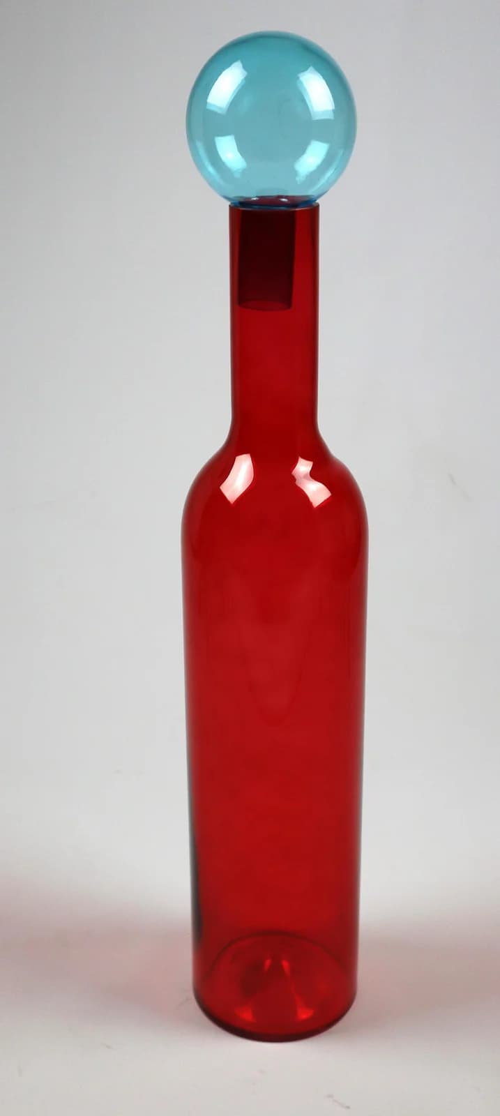 AM Design Dekovase Glas Rot Blau 76,5 cm