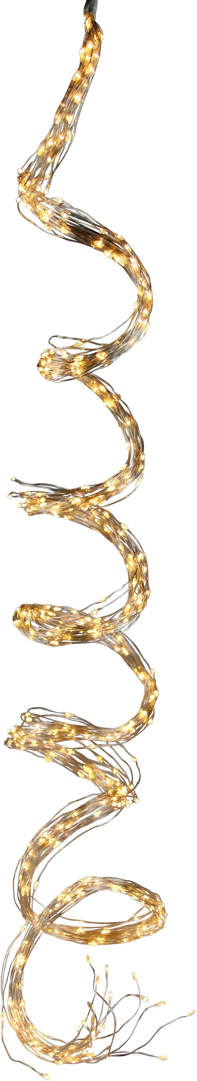 AM DESIGN LED-Lichterkette Weihnachtsdeko Außen Silber 480 Flammen