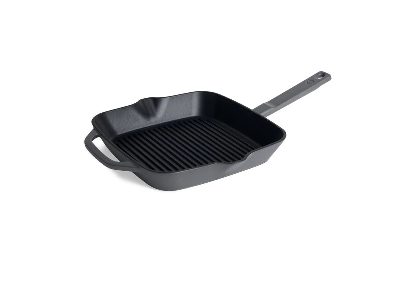 Springlane Gusseisen Grillpfanne 26 cm Grau Emailliert