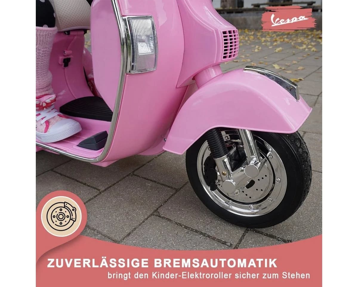 Actionbikes Motors Kinder-Elektroroller Vespa PX150 Design