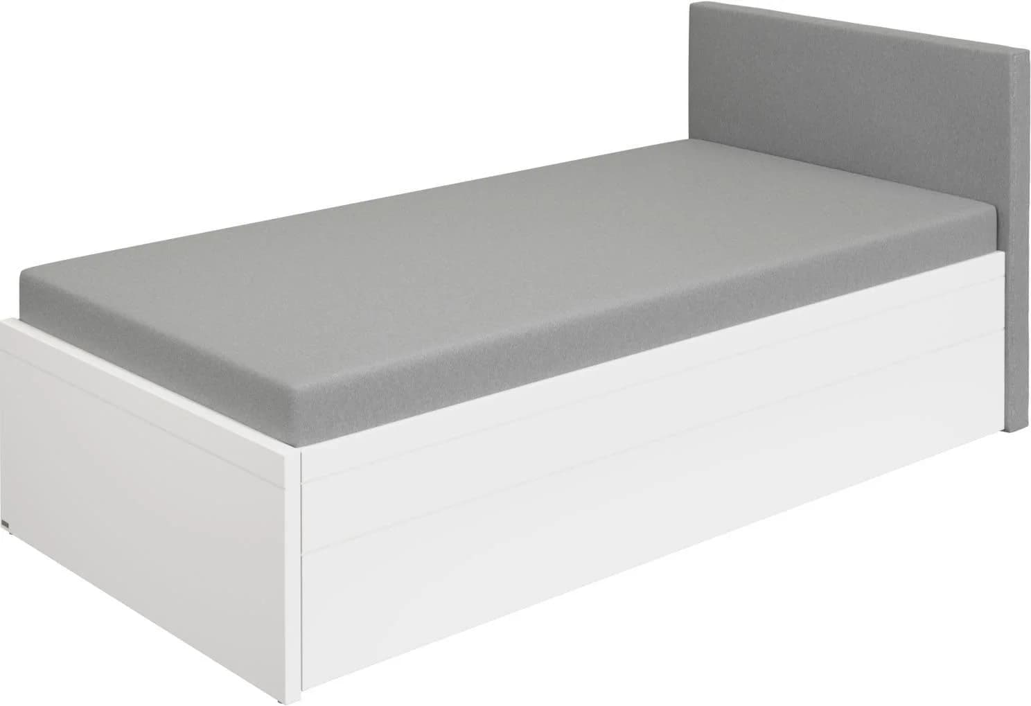 PAIDI FLYNN Jugendbett 2-in-1 Ausziehbett Weiß/Grau