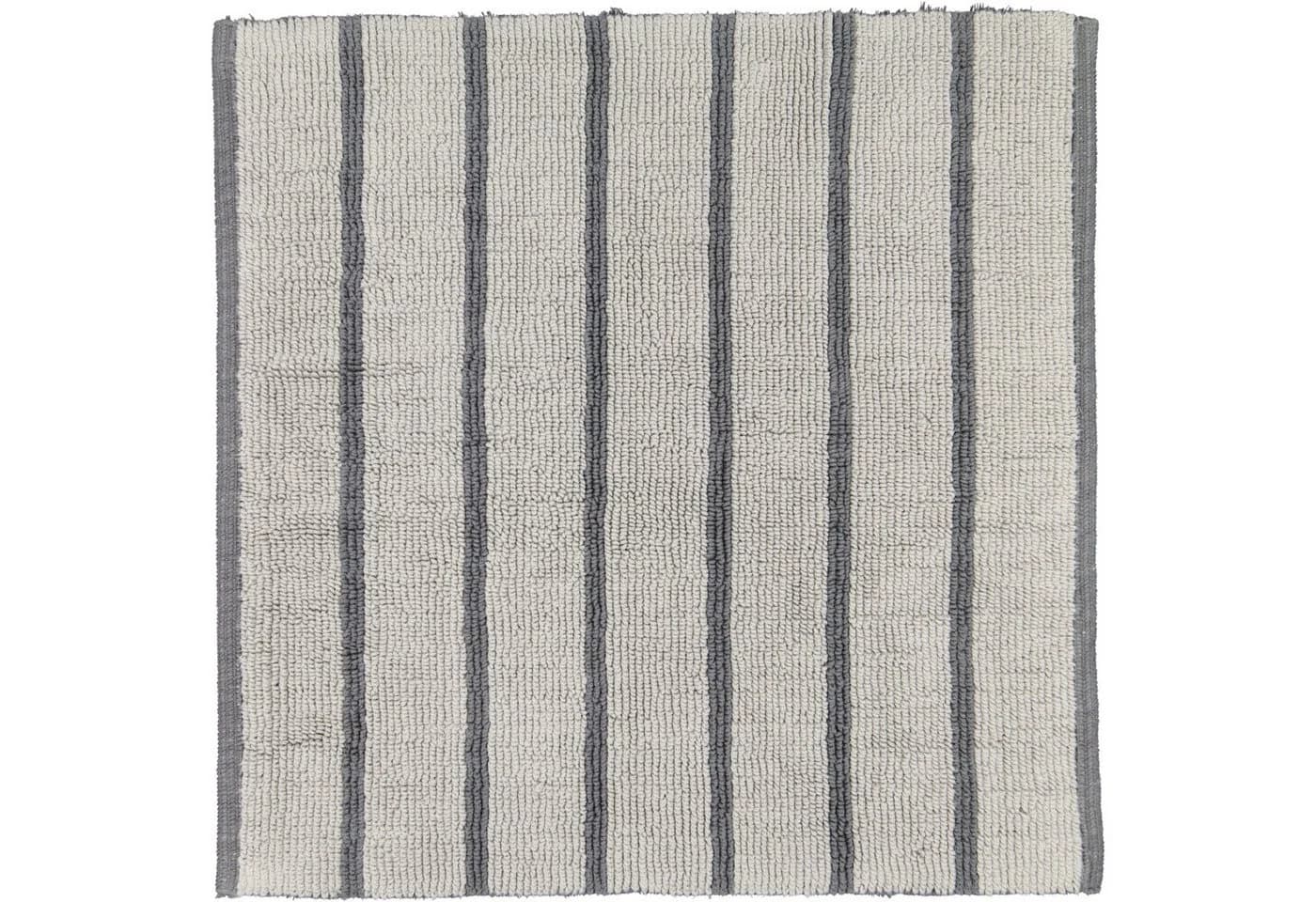 Cawö Home Badematte Balance Streifen 1008 Grau 100% Baumwolle