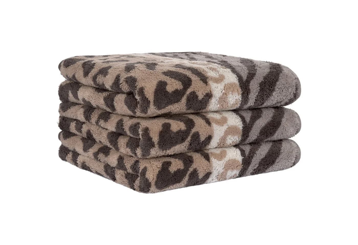 Cawö Handtuch Noblesse Animal 1090 Beige 100% Baumwolle