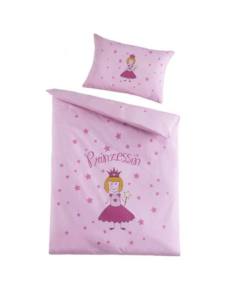 Soma Babybettwäsche Prinzessin Rosa 100x135 cm 2-teilig