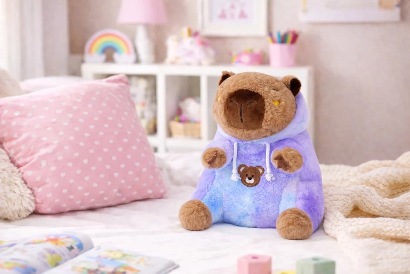 soma Capybara Kuscheltier 25 cm Plüsch mit Hoodie