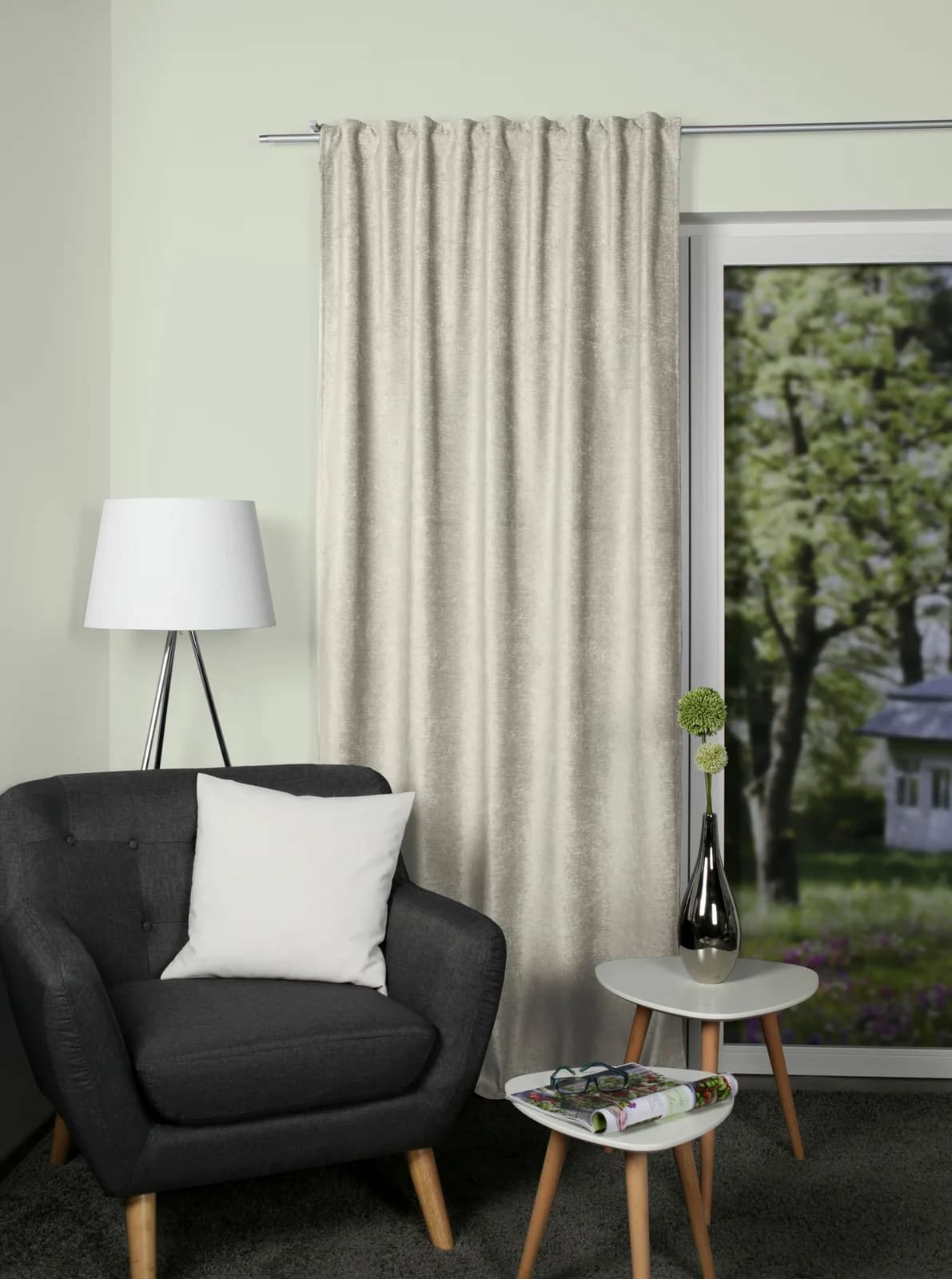 Home Wohnideen Fertigvorhang Thermo Natur Polyester 135x245cm