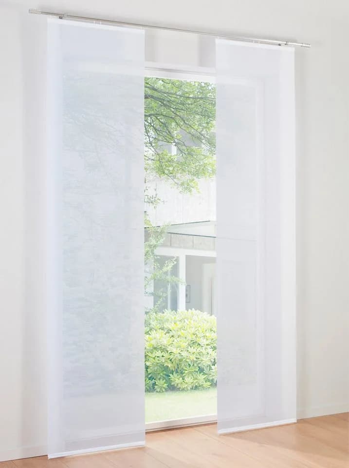 Schiebegardine HEINE HOME Bambus-Optik Weiß