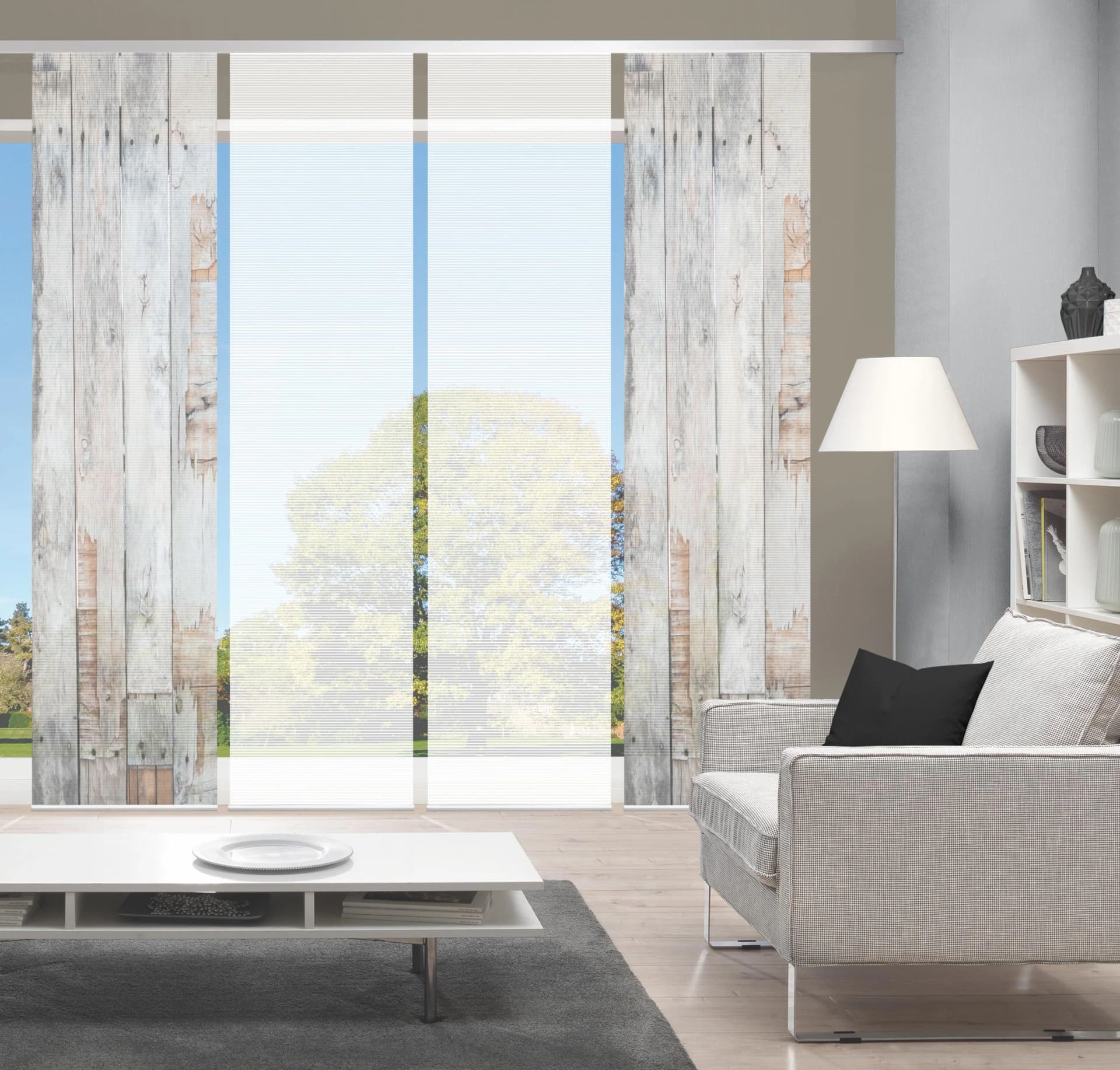 Vision Schiebegardine LIZZA Bambus-Optik Beige 60x260cm
