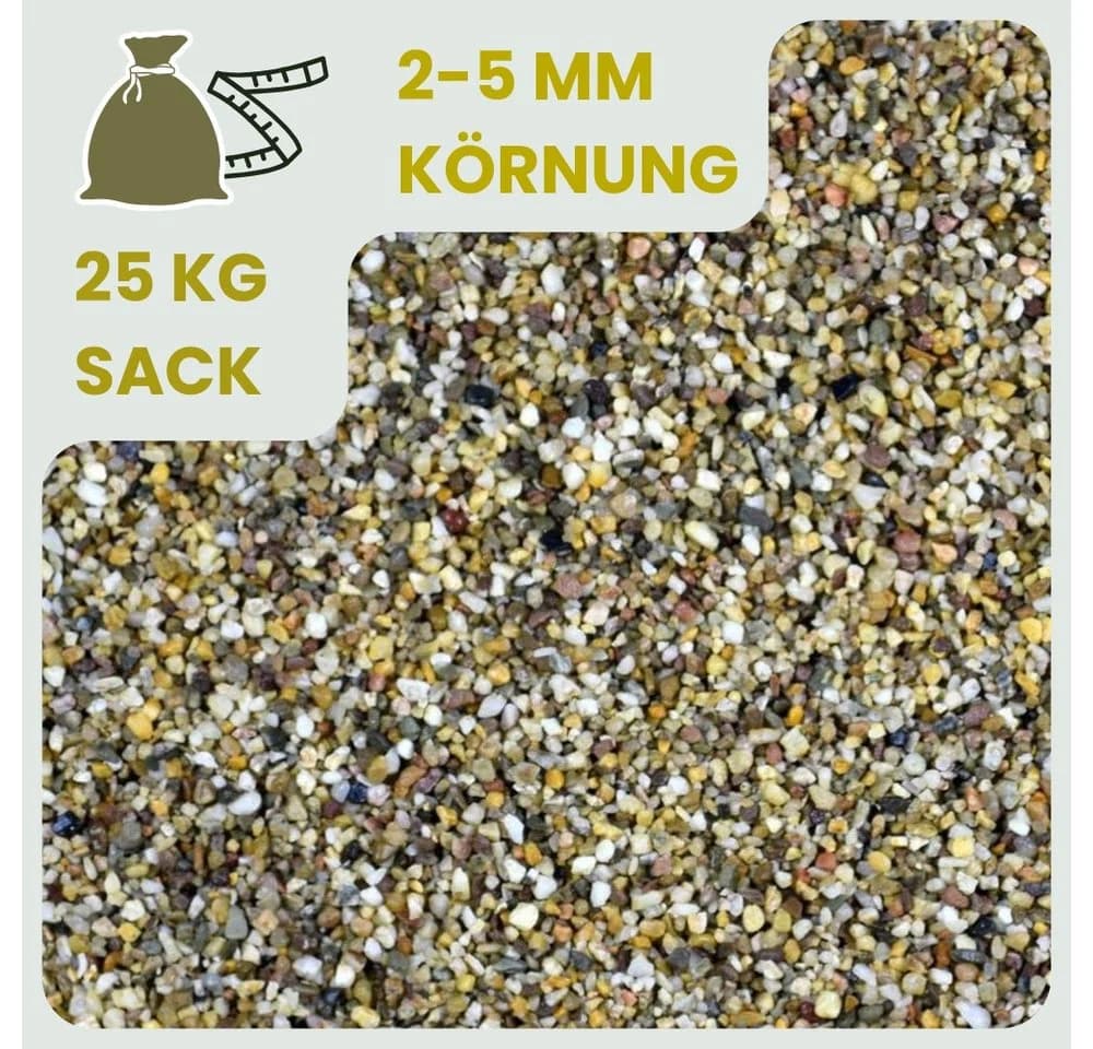GarPet Quarzkies Buntkies 25kg Garten Teich Aquarium Zierkies