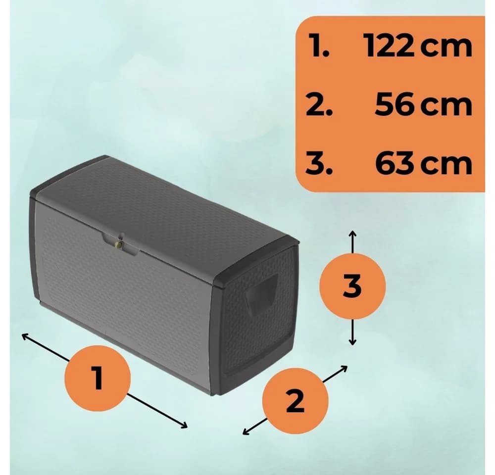 GarPet Gartenbox 430 L Grau