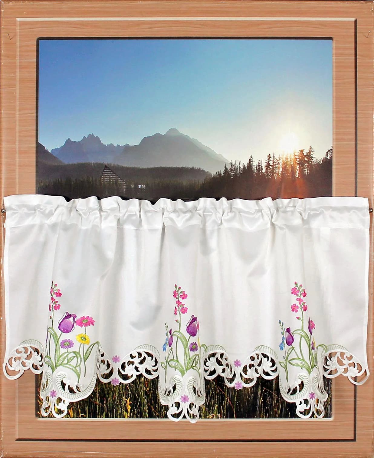 Querbehang Blumensee Gr. 1 Bunt Polyester Hossner