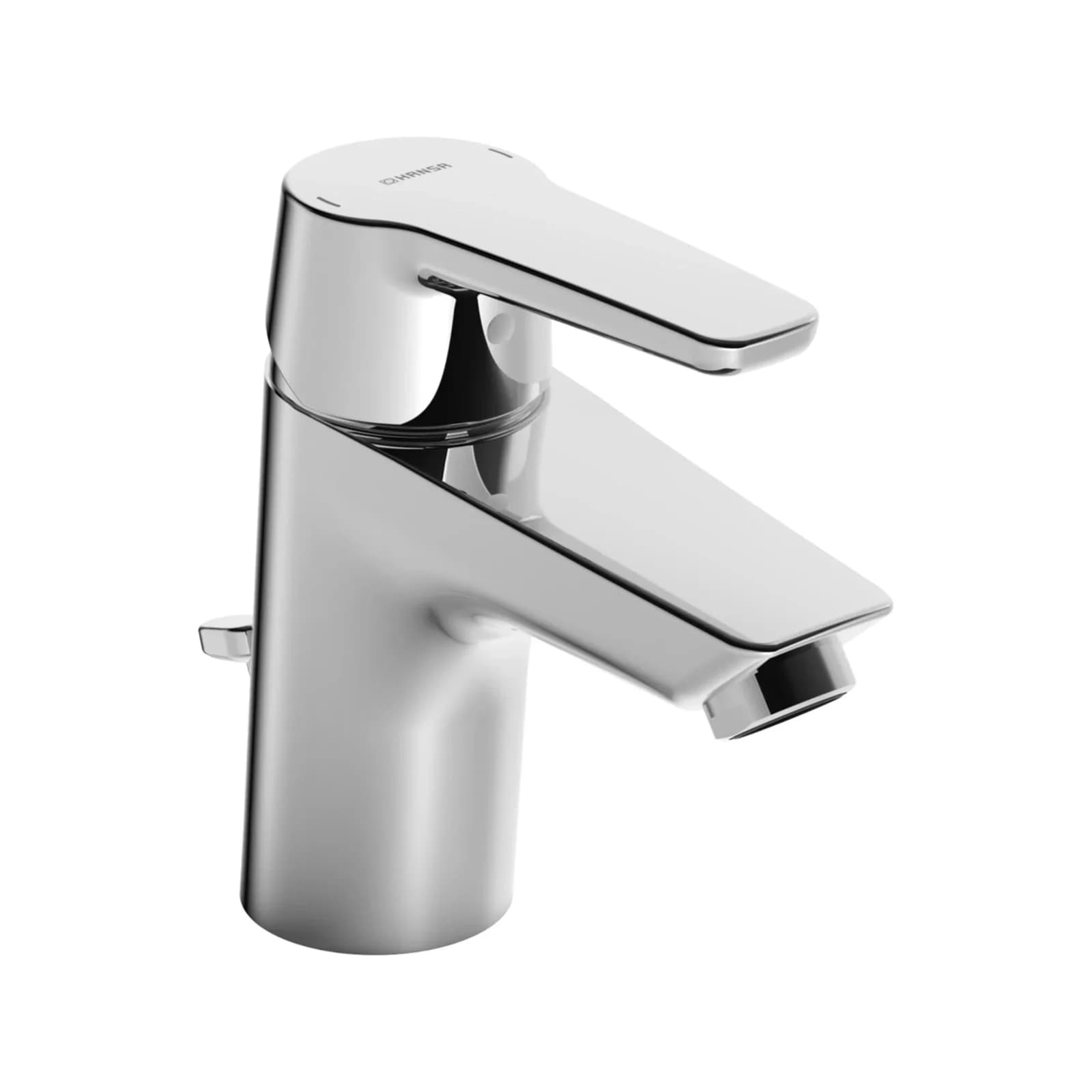 Hansa Waschtischarmatur HANSAPOLO 5140 CU-Rohr Zugst.Ablgarn. Ausld. 103 mm DN15 chr 51402193