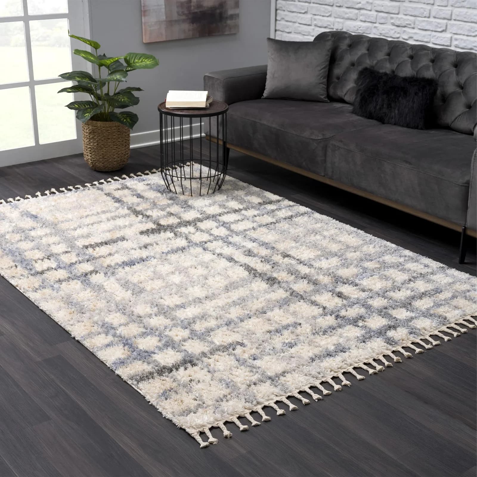 SANAT Teppich VERSAY 1504 Hochflor Creme