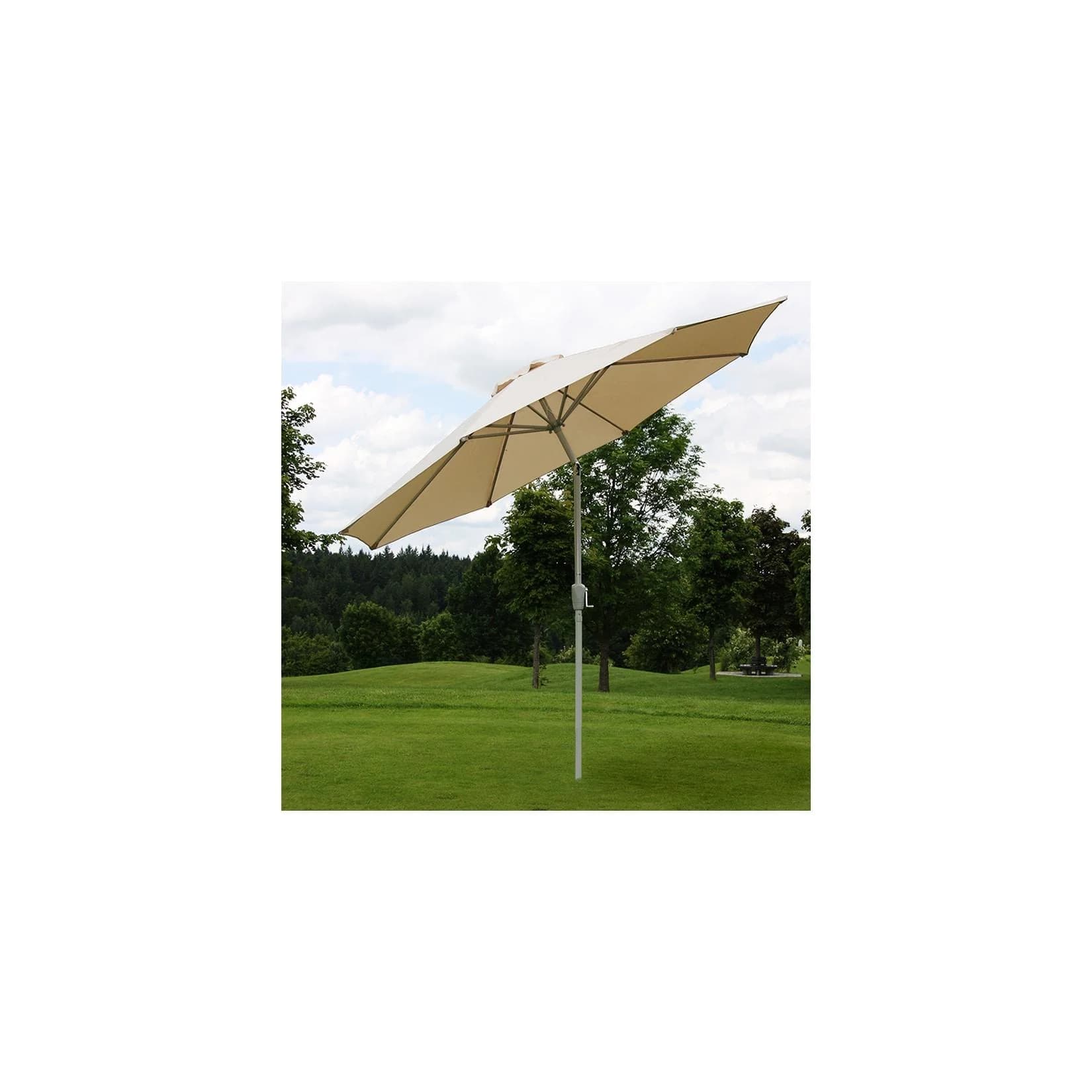 Sonnenschirm Asti Gartenschirm 3m neigbar Polyester/Alu 5kg Creme