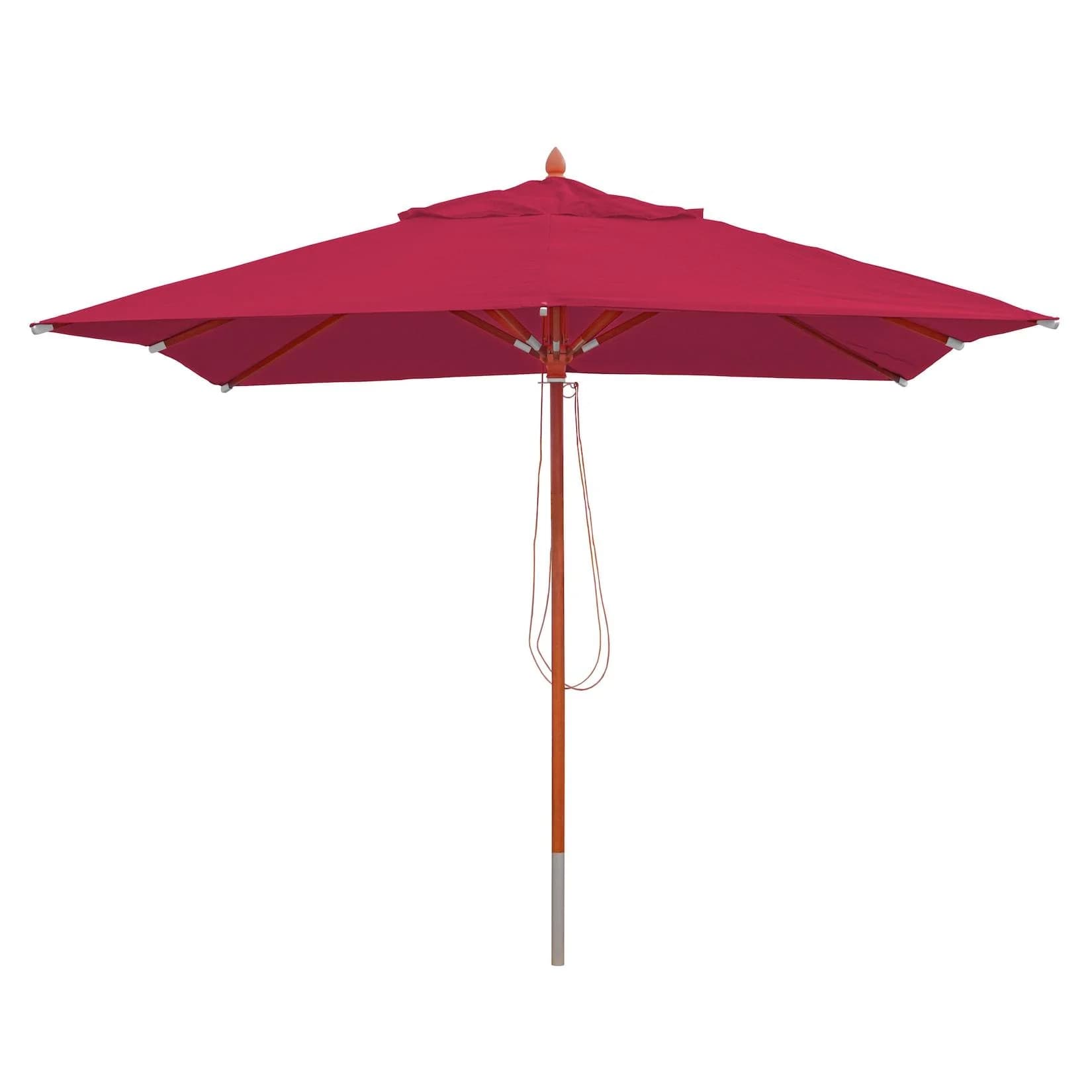 Gastronomie Holz-Sonnenschirm MCW-C57, 3x3m, Polyester/Holz, Bordeaux