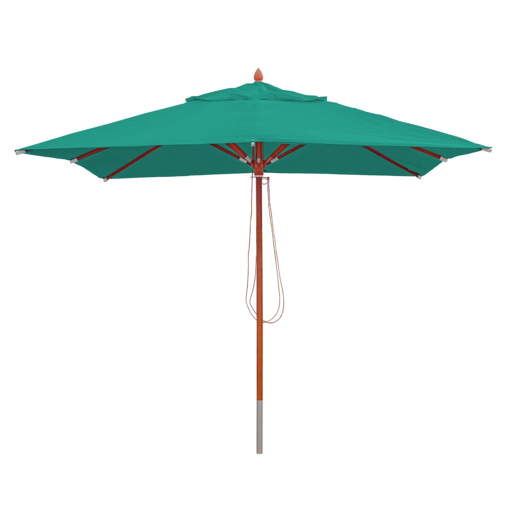 Gastronomie Holz-Sonnenschirm MCW-C57, 3x3m, Blau-Grün