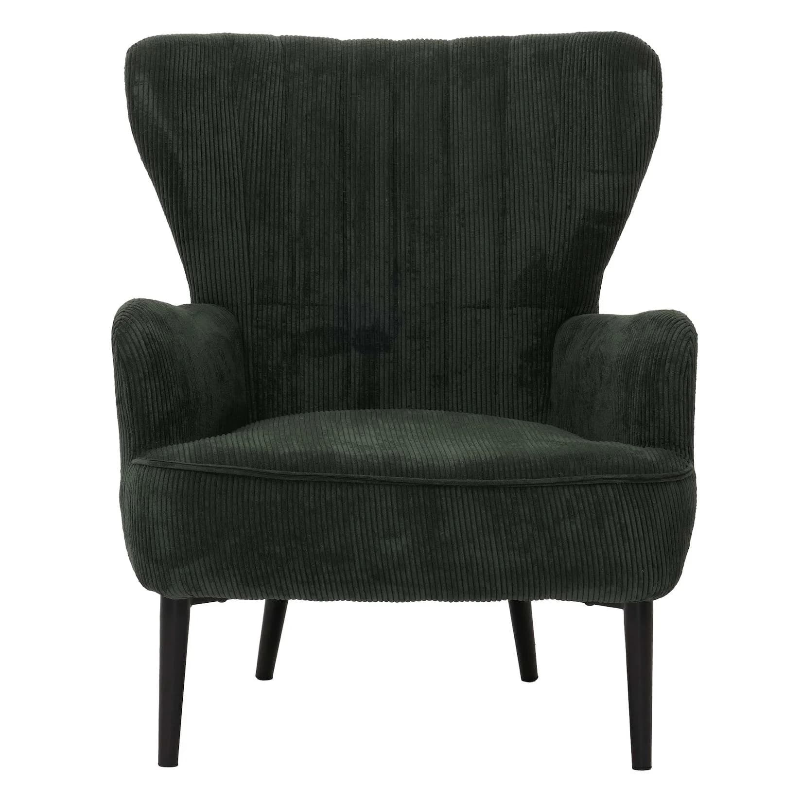 Lounge-Sessel MCW-K37 Retro Vintage Cord Dunkelgrün
