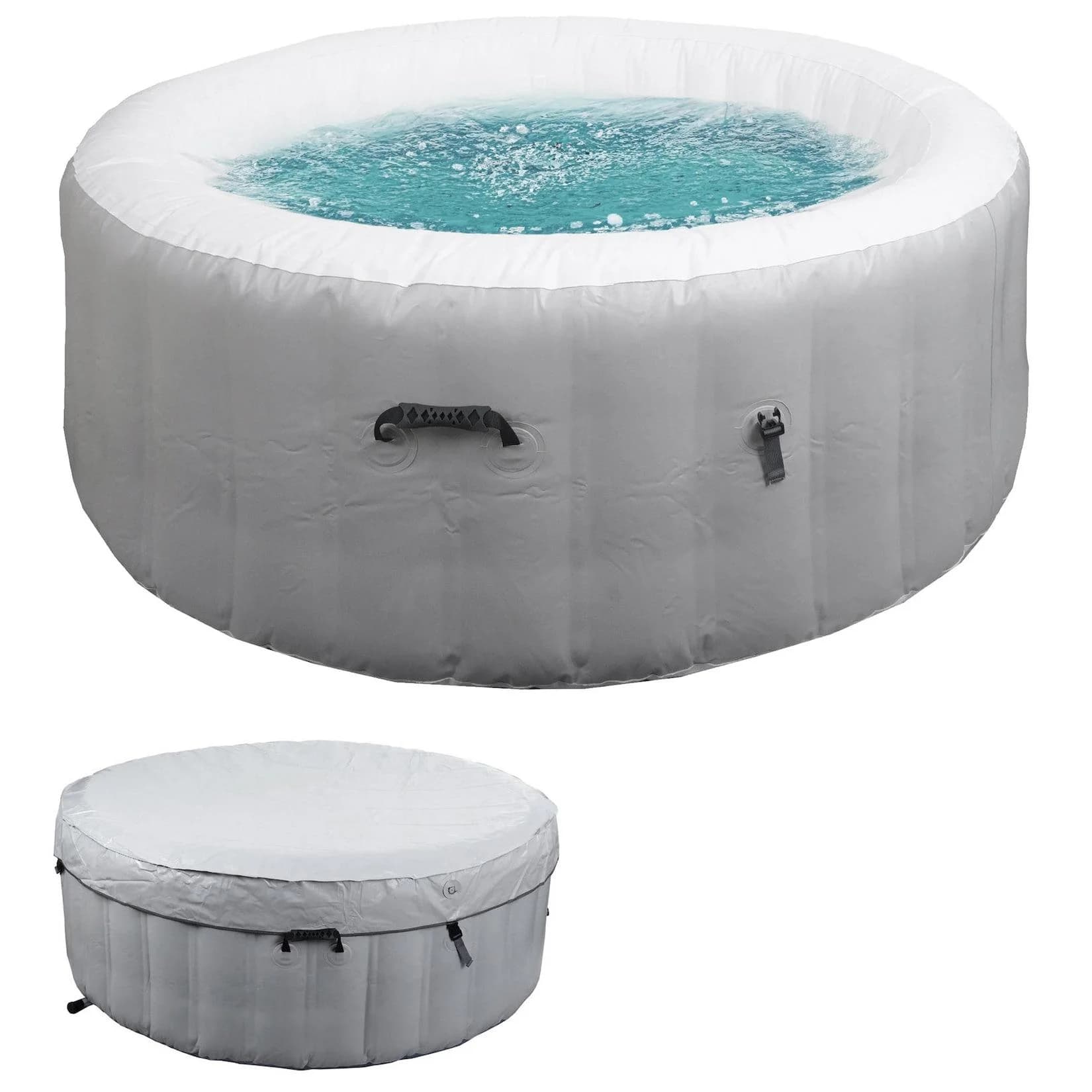 Whirlpool MCW-N97 aufblasbar 4 Personen rund 180cm grau-weiß