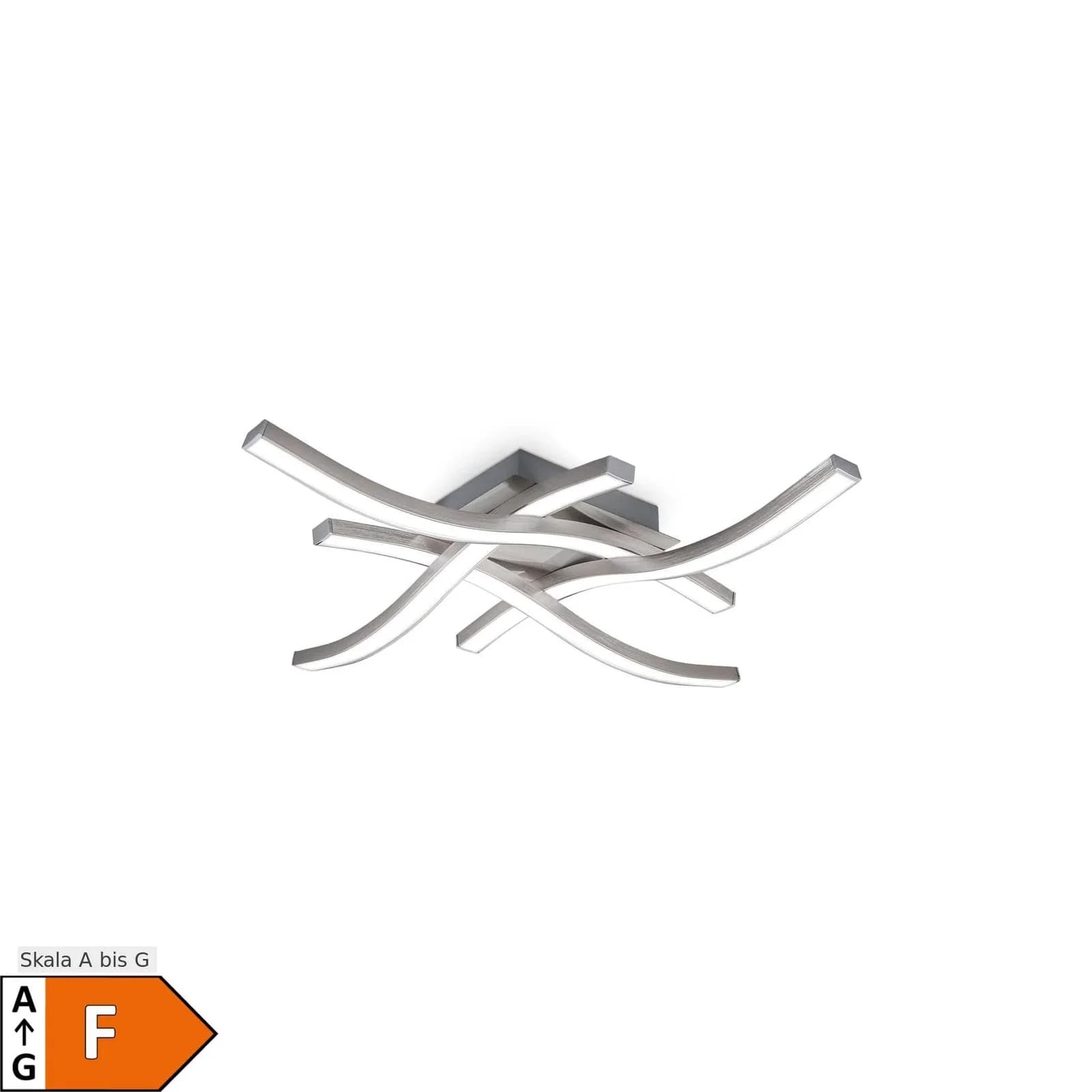 B.K.Licht LED Deckenleuchte Neutralweiß 20 Watt 2.000 Lumen Aluminiumoptik
