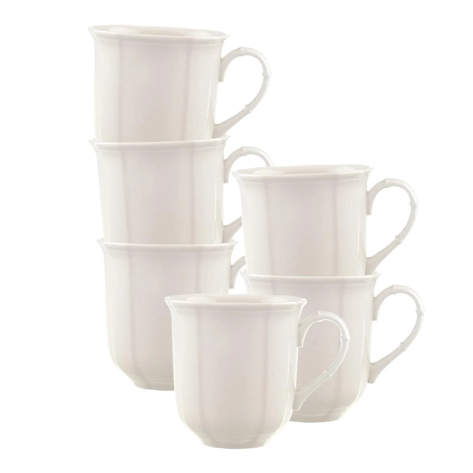 Villeroy & Boch Manoir Becher 6er Set Weiß