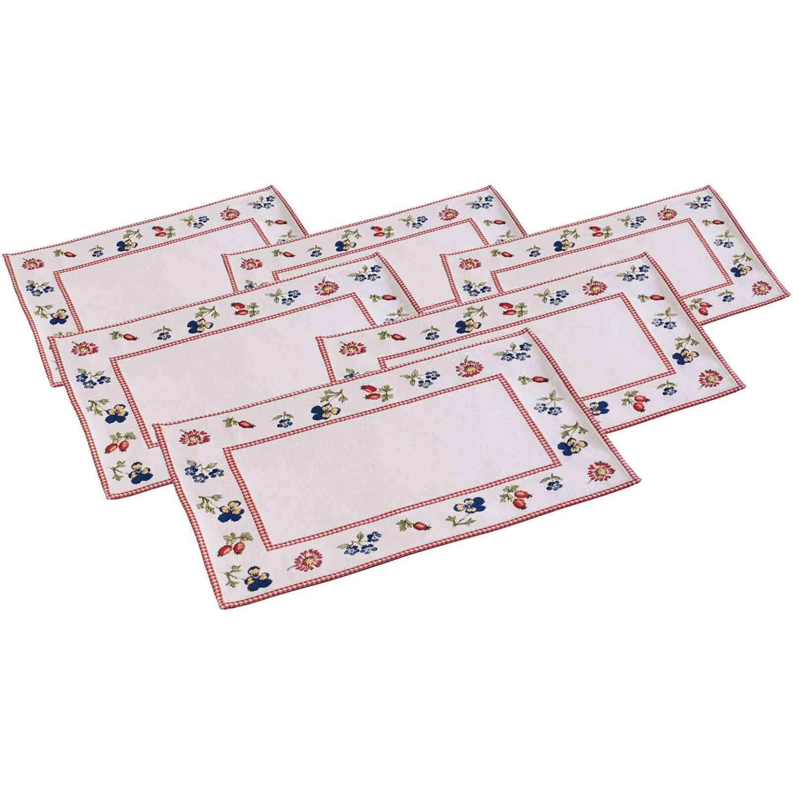 Villeroy & Boch Petite Fleur Platzset 6er Set Bunt Baumwolle