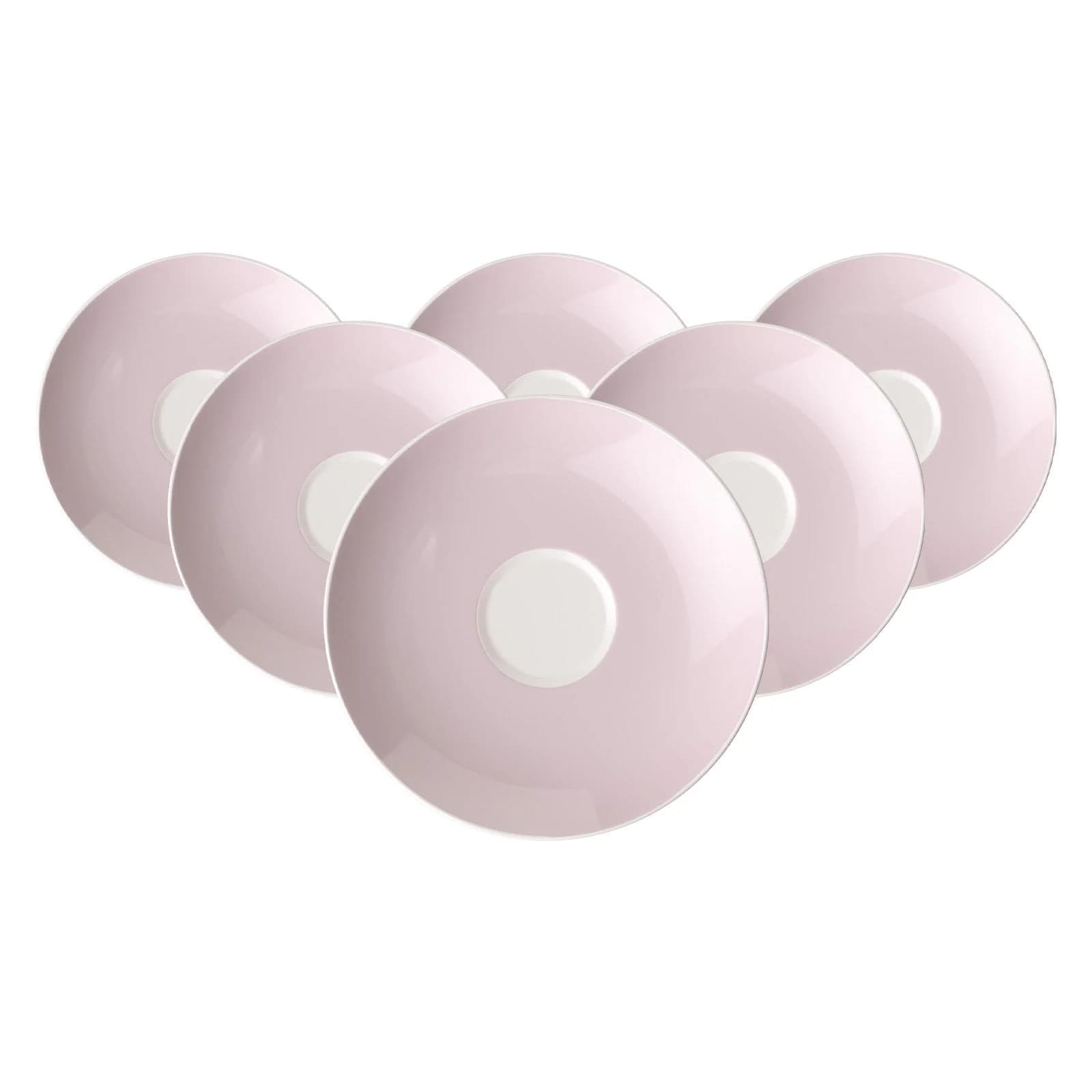 Villeroy & Boch Rose Garden Kaffeeuntertasse 6er Set Rosa