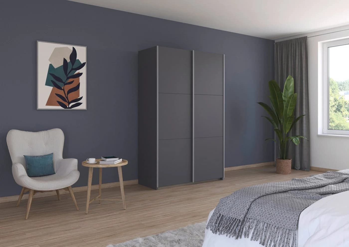 Kleiderschrank RAUCH Kronach Graumetallic