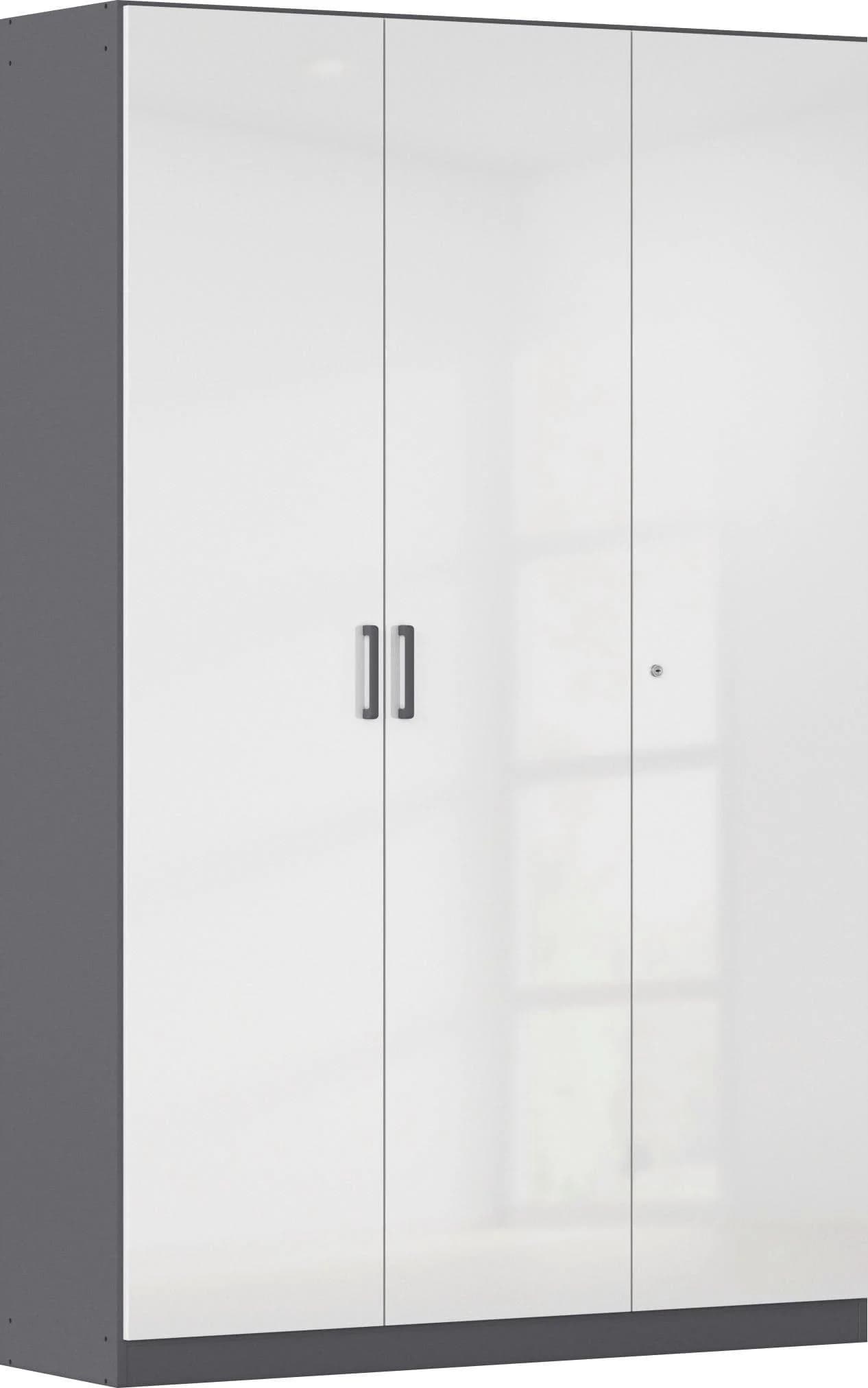 Mehrzweckschrank RAUCH Garderobe Kleiderschrank Schuhschrank Putzschrank MINOSA Graumetallic