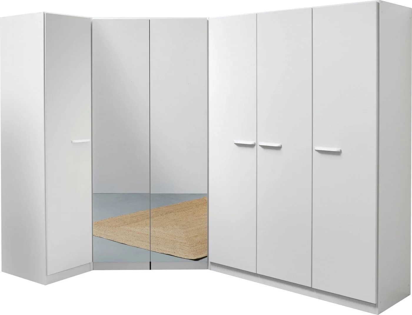 RAUCH VANDOR Schrank-Set 6-türig Alpinweiß Holzwerkstoff