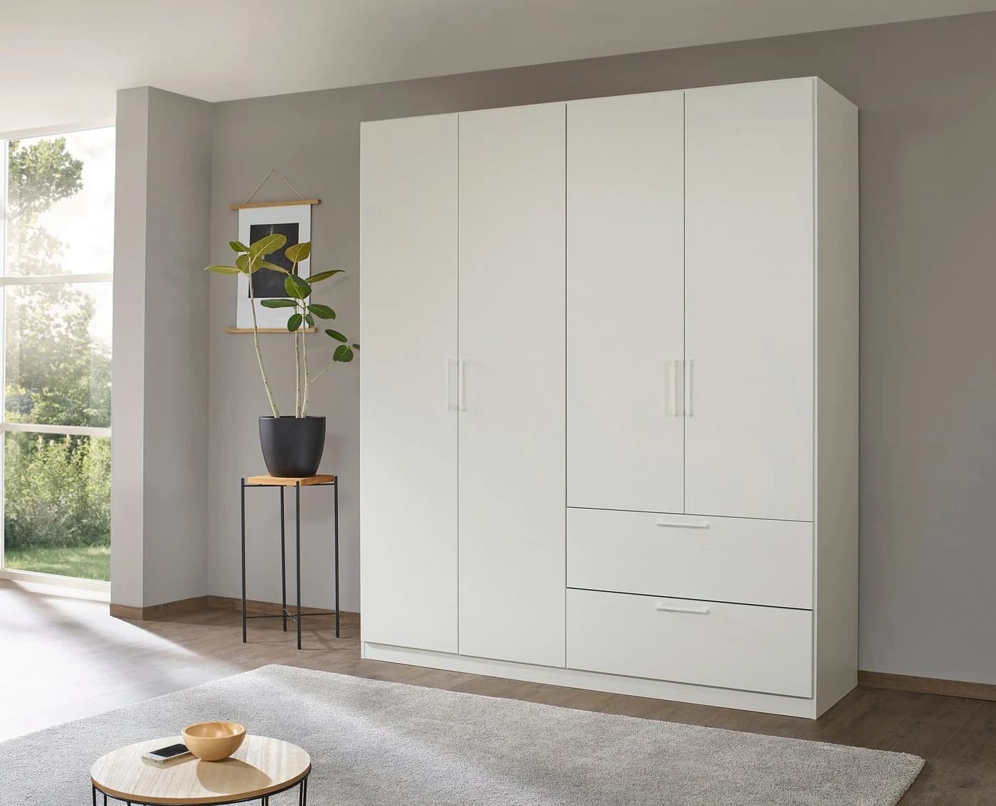 OTTO HOME Drehtürenschrank Challenger Weiß Holzwerkstoff