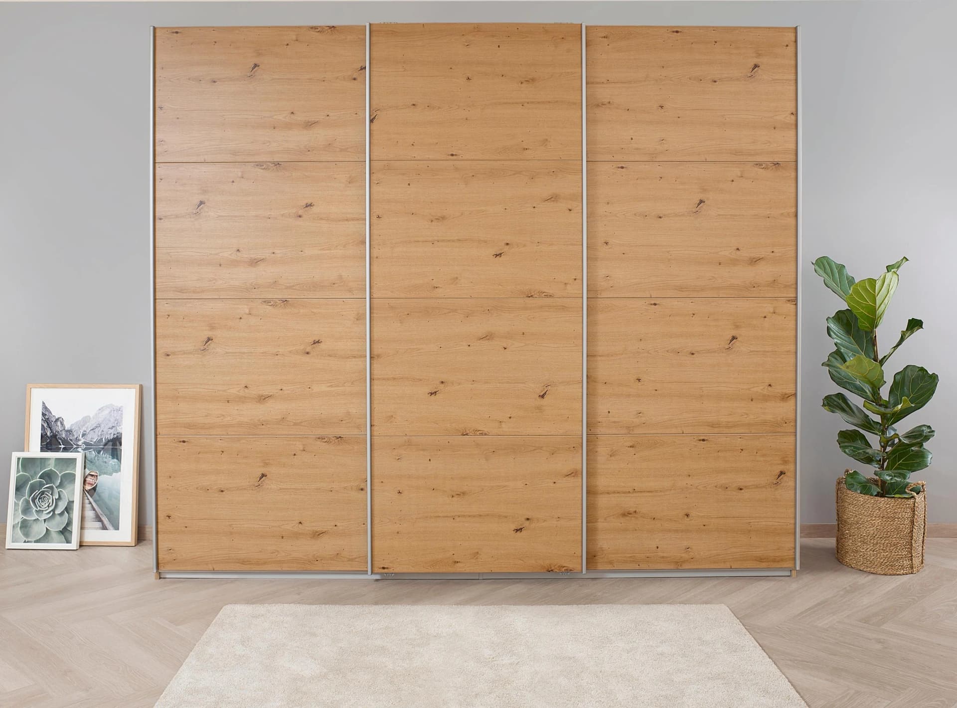 Rauch KOLUNA Schwebetürenschrank Eiche Artisan mit Innenschubladen