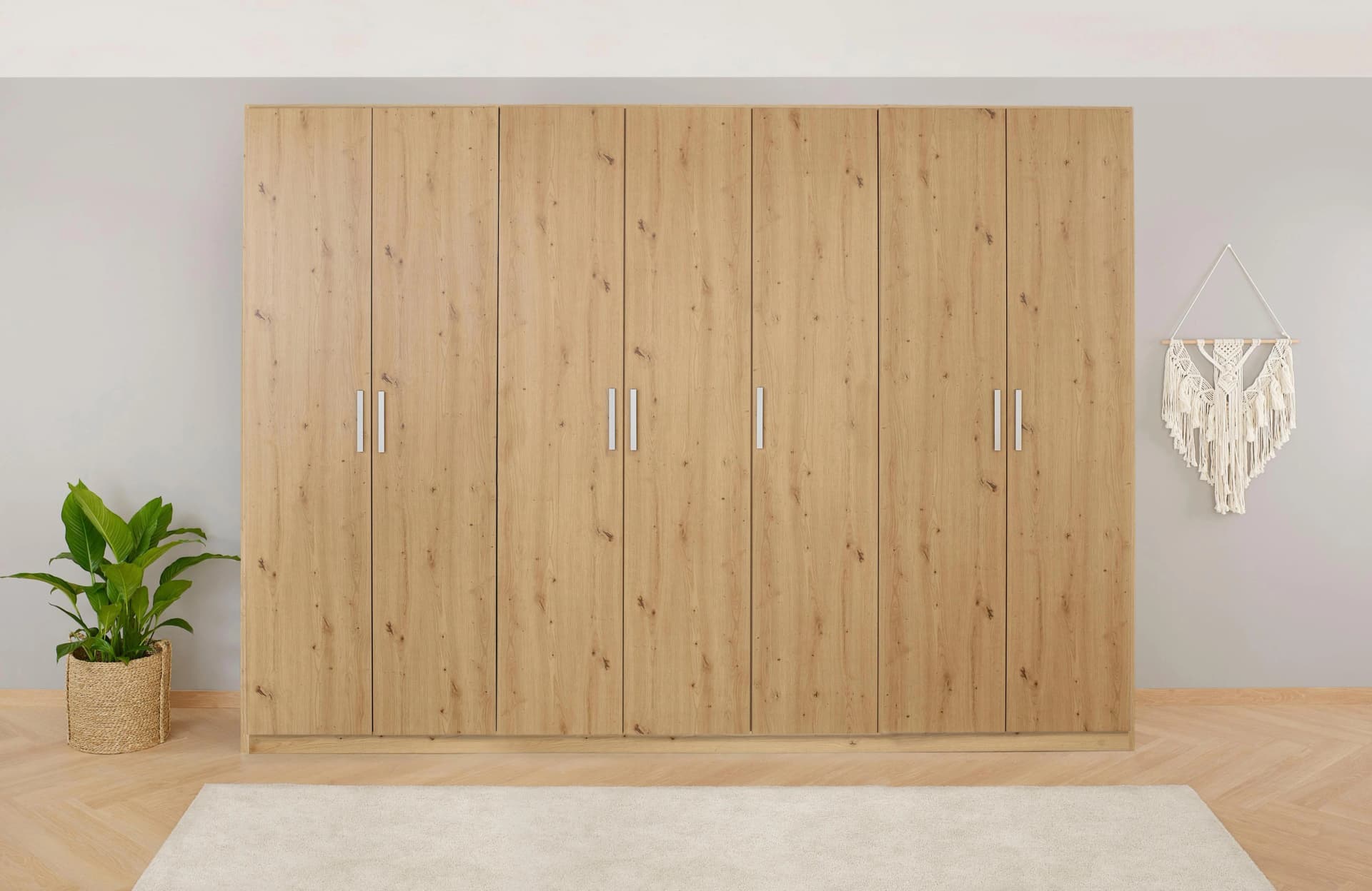 Rauch KOLUNA Drehtürenschrank Eiche Artisan mit Schubladen