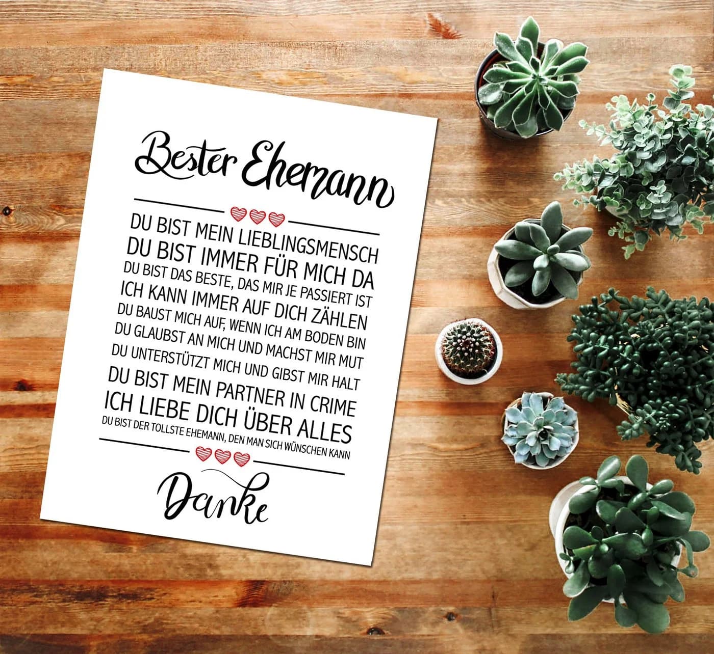 Close Up Poster Bester Ehemann Kunstdruck
