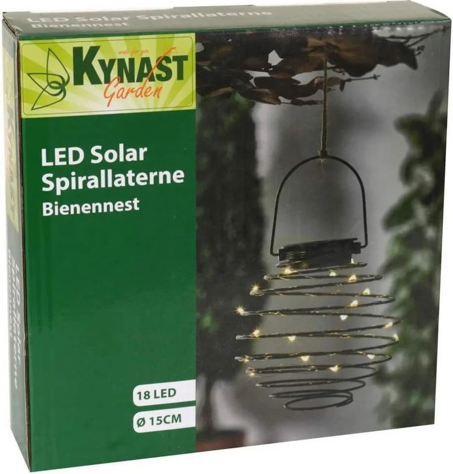 KYNAST LED Spirallaterne Bienennest Solarbetrieben Ø 15 cm