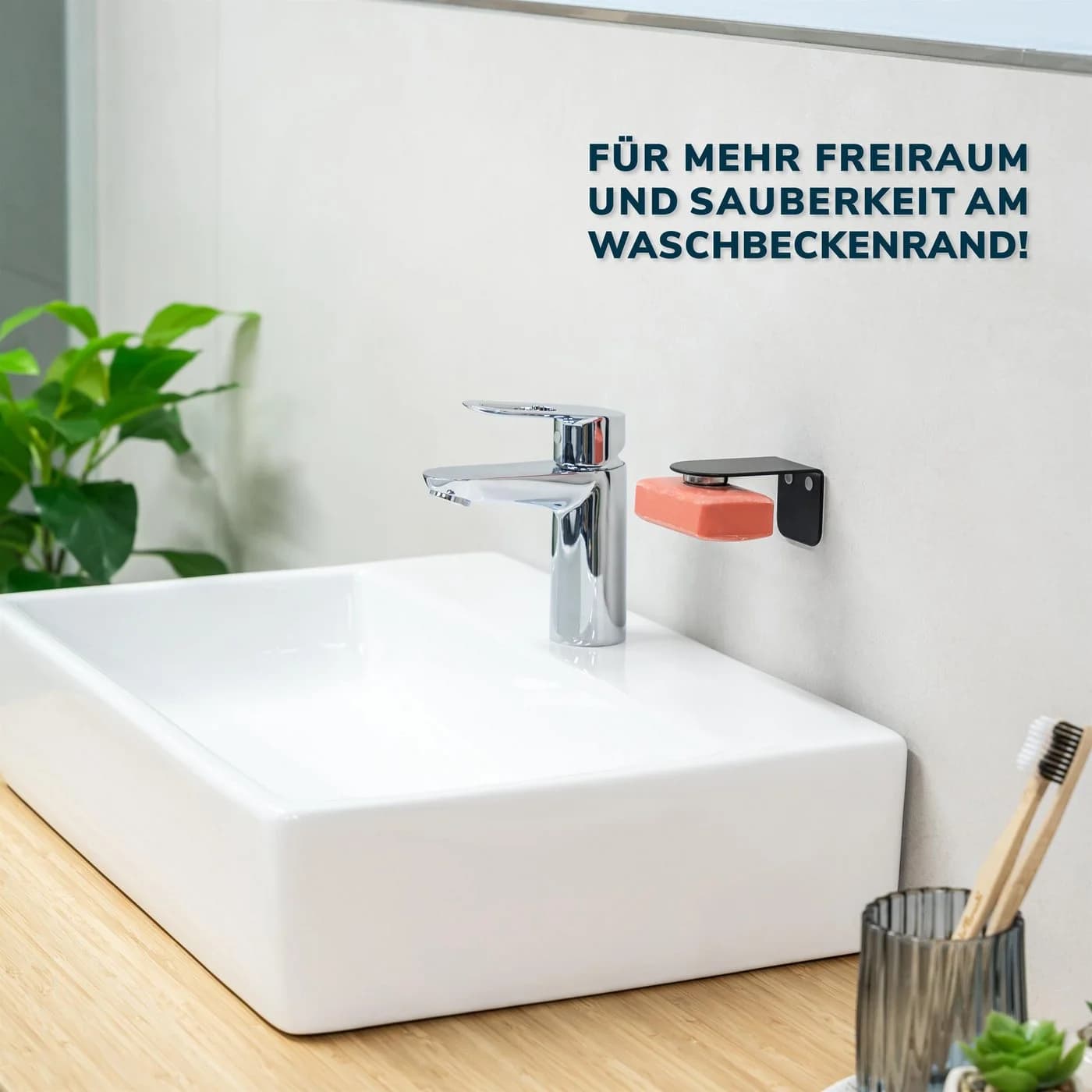 bremermann Seifenhalter PUREZZA Schwarz Magnet