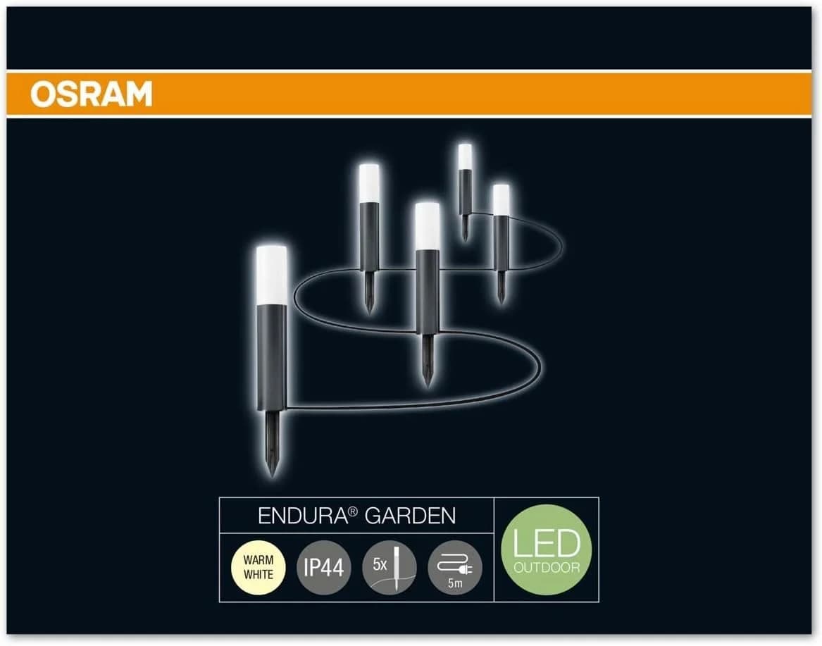 Osram LED Endura Garten-Leuchtenkette 5 Elemente 5m