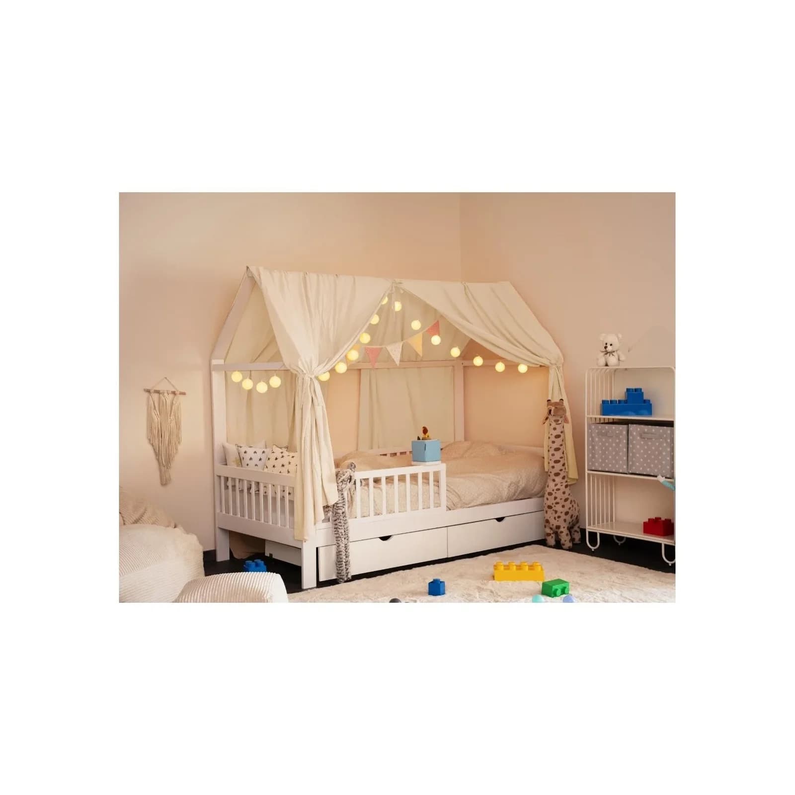 HOME DELUXE Kinderbett Deko Set VELINDO Creme