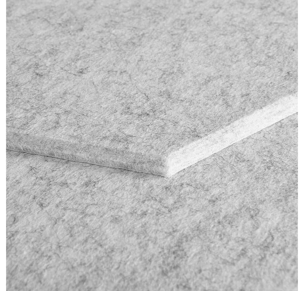 HOME DELUXE Akustikplatte Hexagon selbstklebend SILENT, 10-Stk. Hellgrau