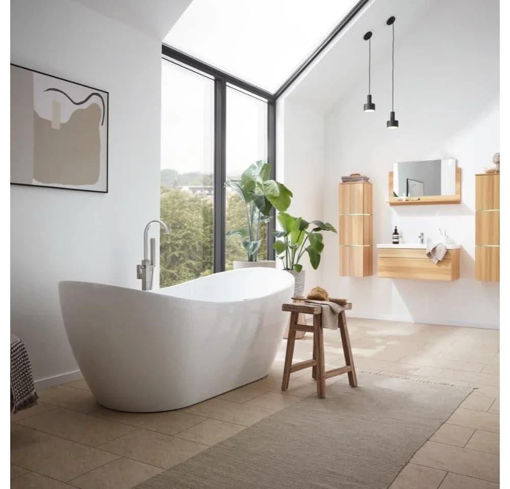 HOME DELUXE Whirlpool-Badewanne OVALO PLUS mit 12 Hydrojets