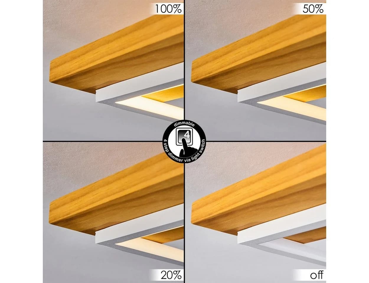 hofstein Deckenleuchte Palermo Dimmbar LED 4000 Lumen