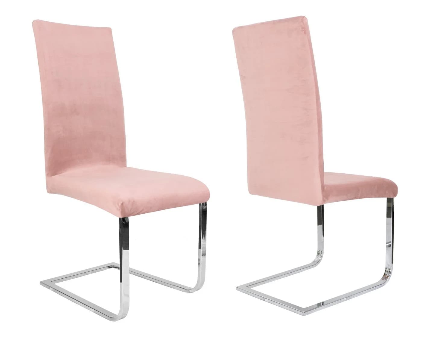 Beautex Stuhlhusse 4er Set LEA Rosa Mikrofaser Stretch
