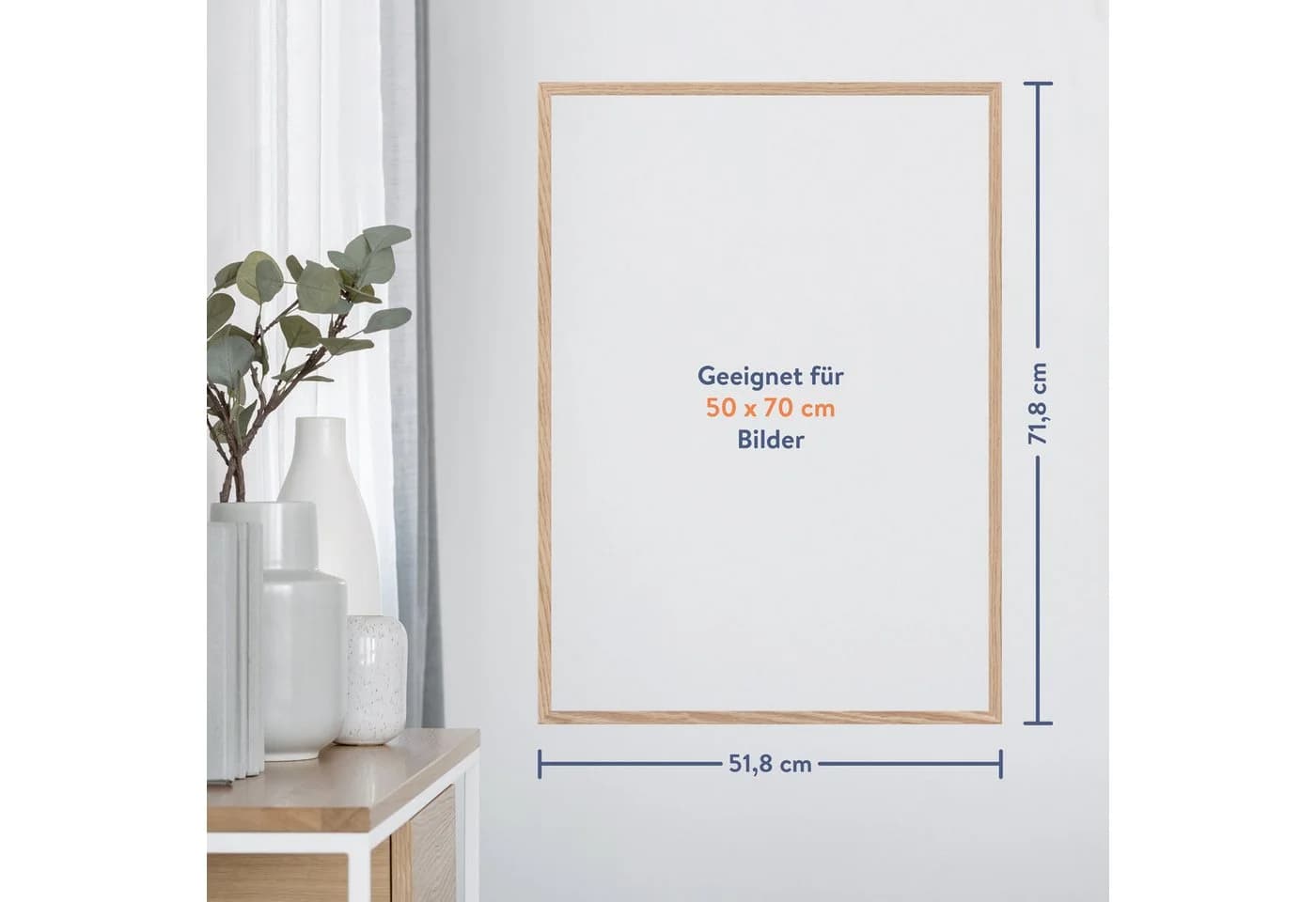 WANDStyle Bilderrahmen H950 Eiche 50x70 cm Modern