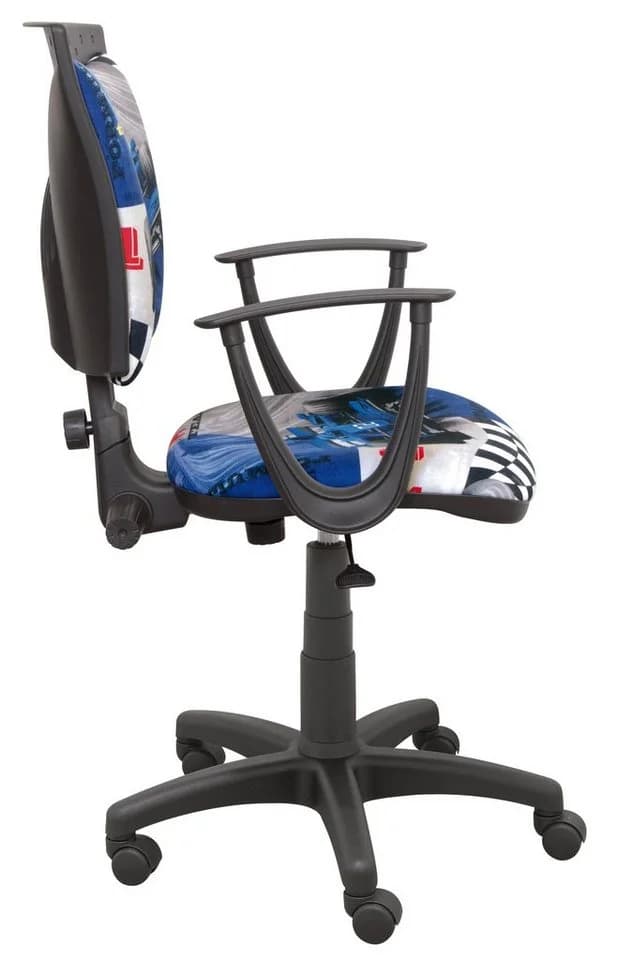 Best for Kids Schreibtischstuhl Spiddo F1 Ergonomisch Modern Blau/Bunt