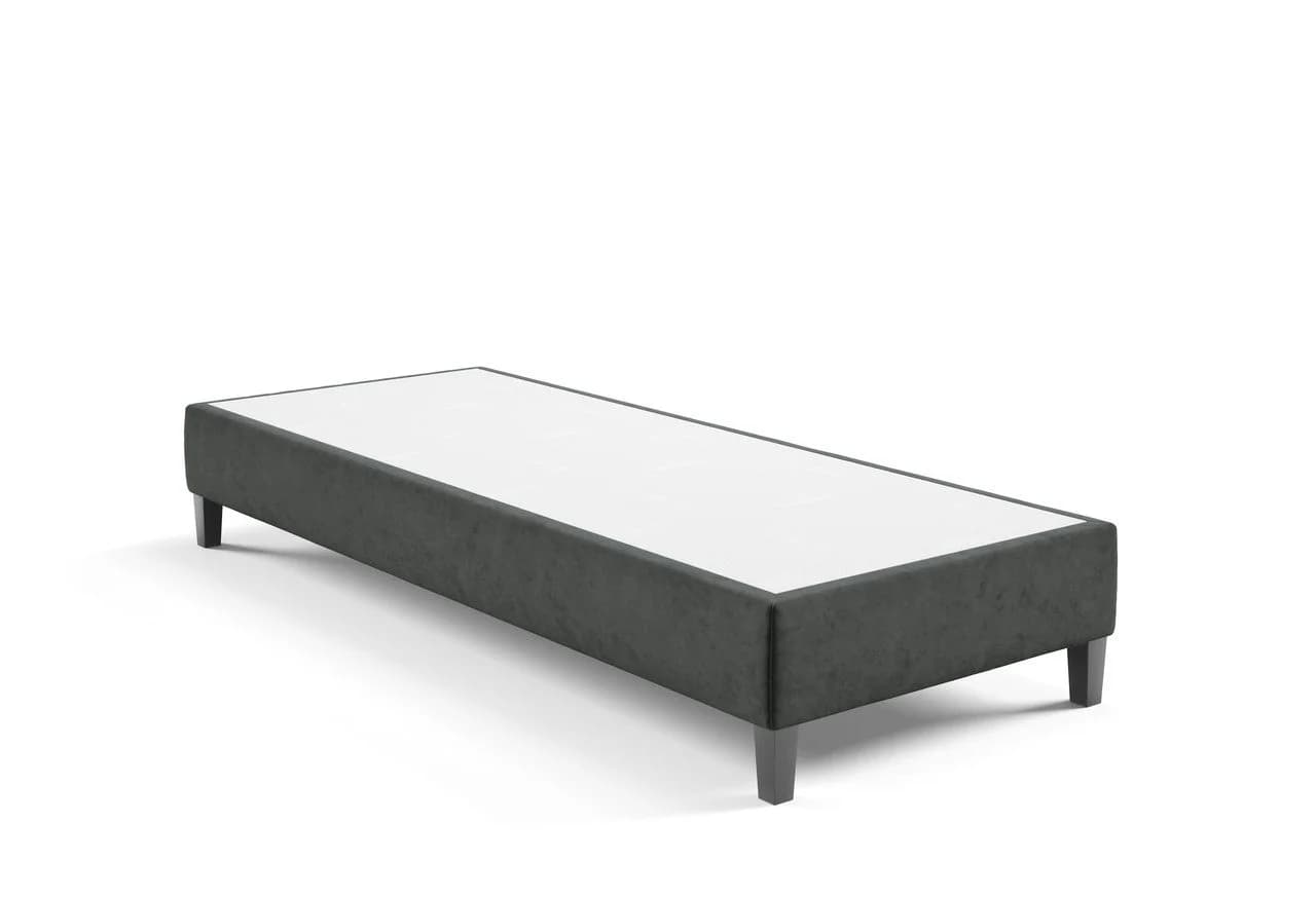Best for Home Boxspringbett Massivholz Schwarz Modernes Bettgestell