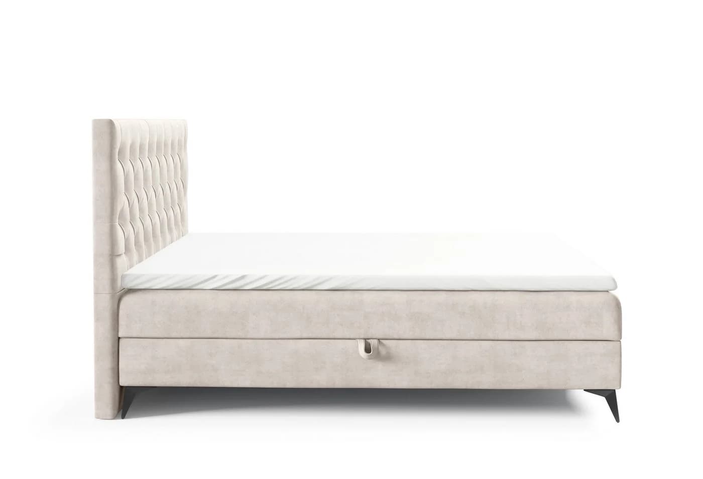 Best for Home Boxspringbett K18 SLIM mit Bettkasten und Bonellmatratze