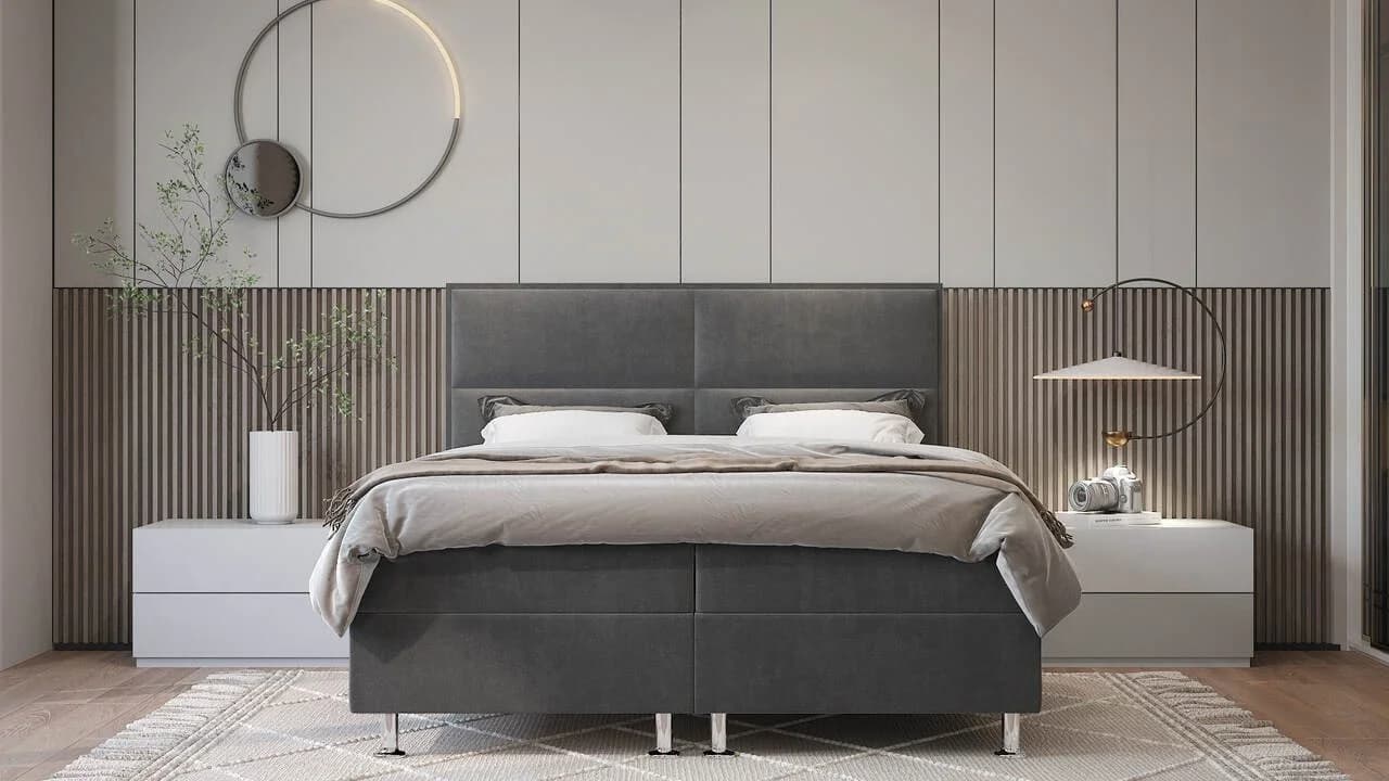 Best for Home Boxspringbett Parma mit Bettkasten und Topper