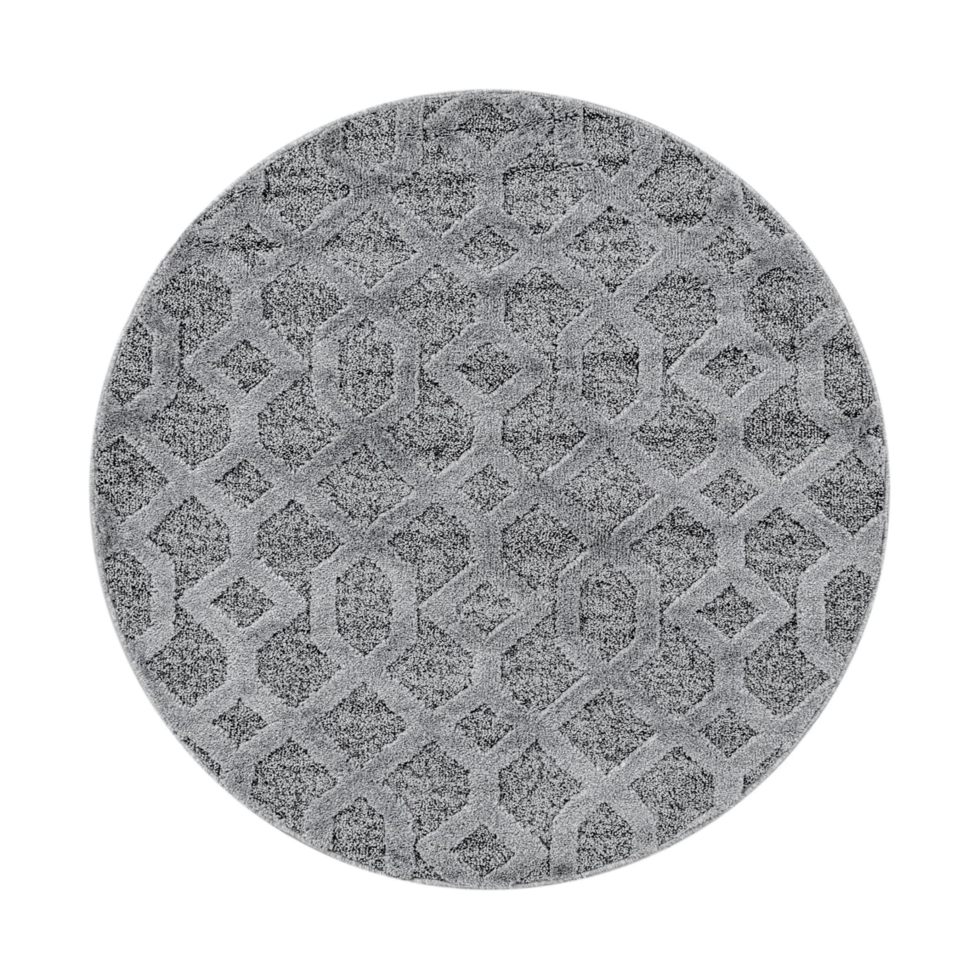 Ayyildiz Teppiche PISA 4702 Grau Polypropylen Rund