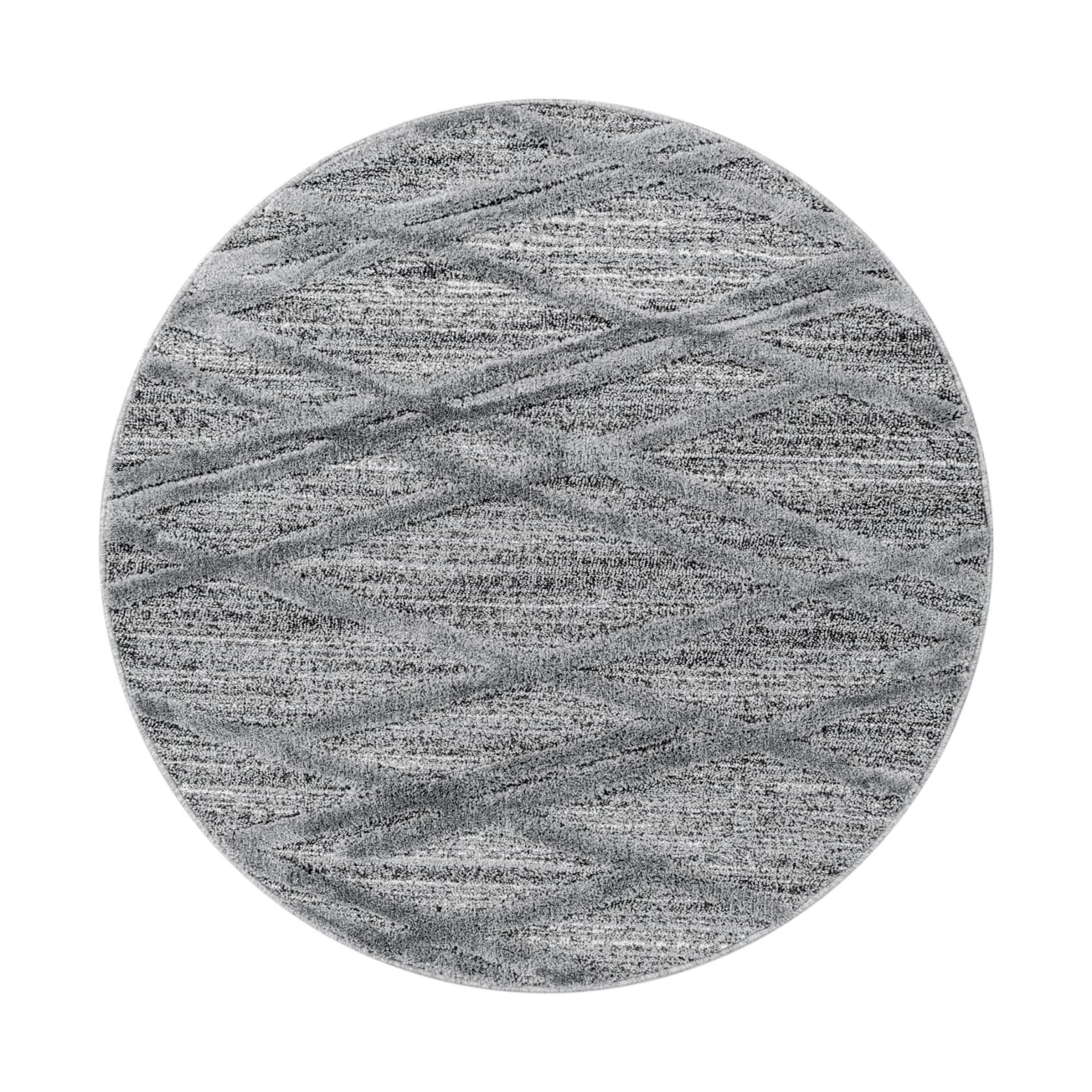 Ayyildiz Teppiche PISA 4706 Grau Polypropylen Rund