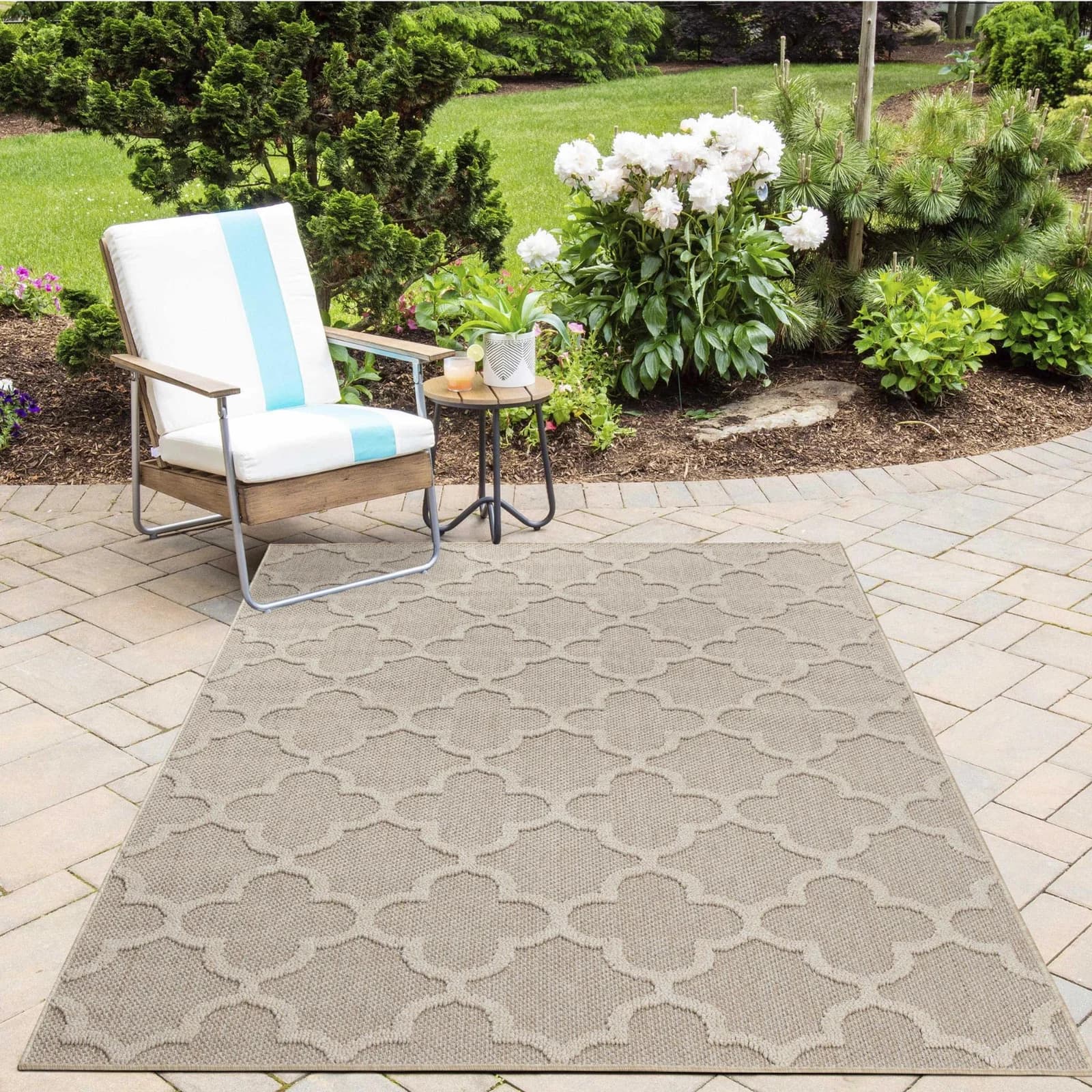 AYYILDIZ TEPPICHE PATARA Outdoorteppich Beige Polypropylen