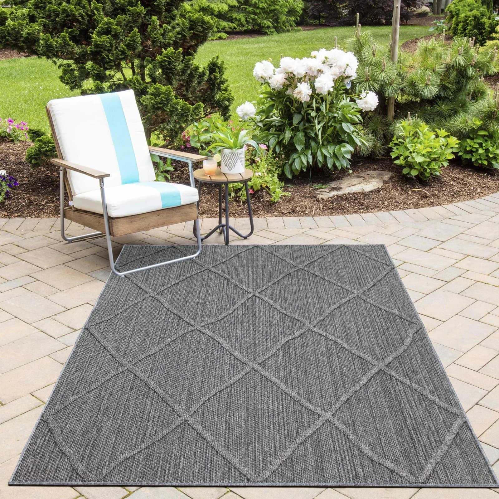 Ayyildiz Teppiche PATARA 4952 Outdoorteppich Grau Polypropylen
